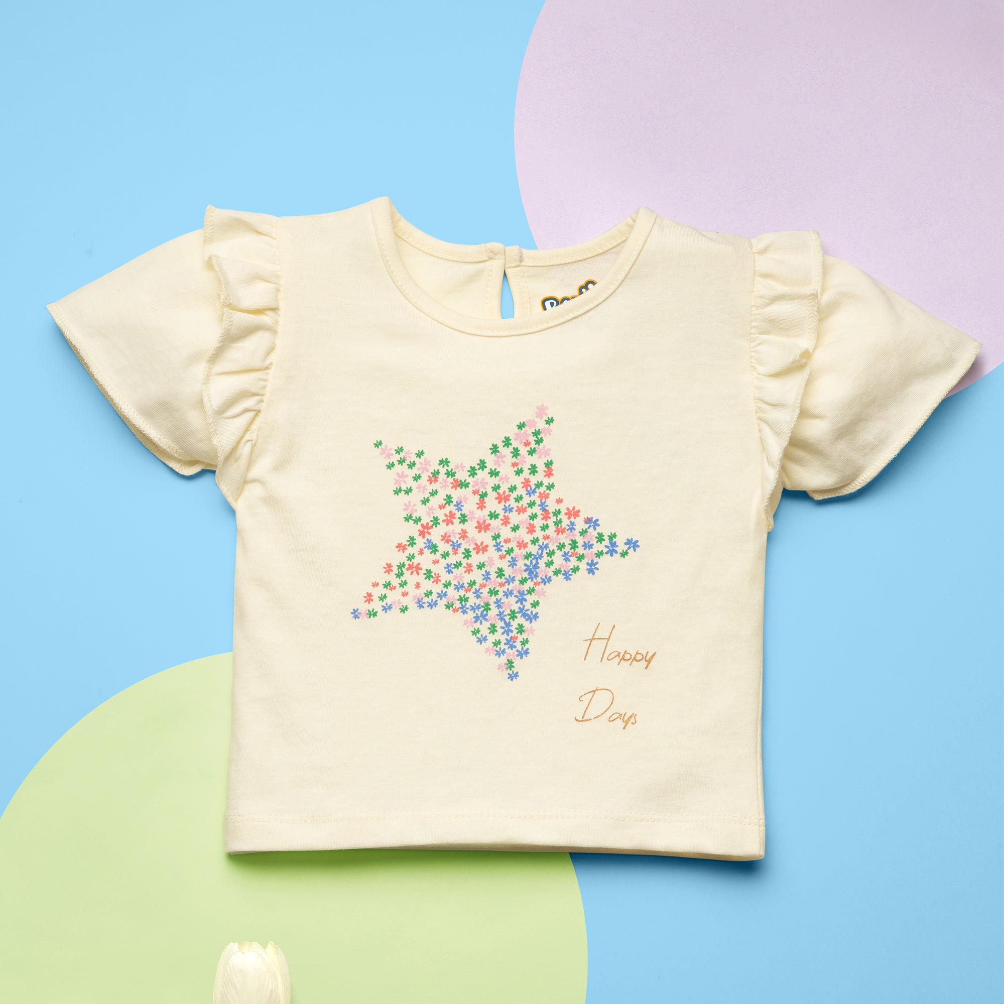 STAR PRINT GIRLS T SHIRT