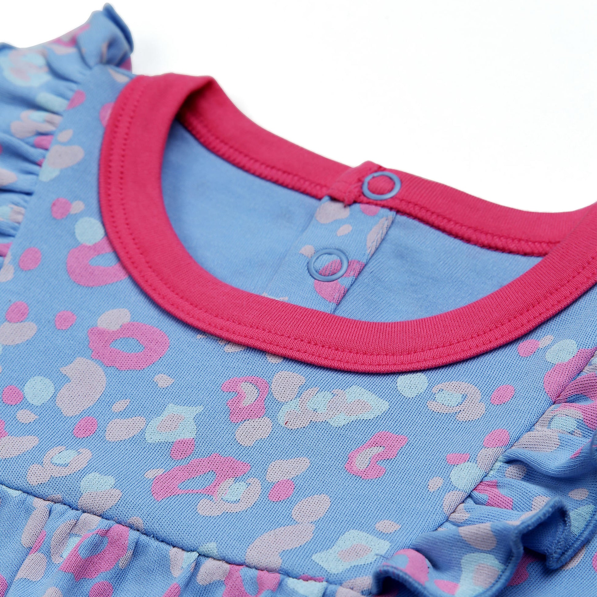 BUBBLE AOP GIRLS SLEEPSUIT