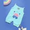 BABY GIRLS BODYSUIT WHITE AND AQUA BLUE