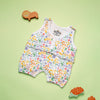 BABY GIRLS BODYSUIT WHITE AND AQUA BLUE