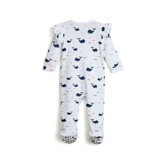 AQUA WHALE GIRLS SLEEPSUIT