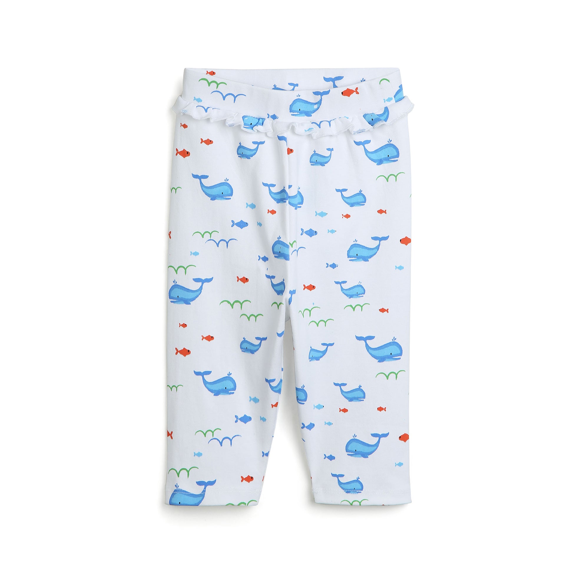 AQUA WHALE AOP GIRLS LEGGING