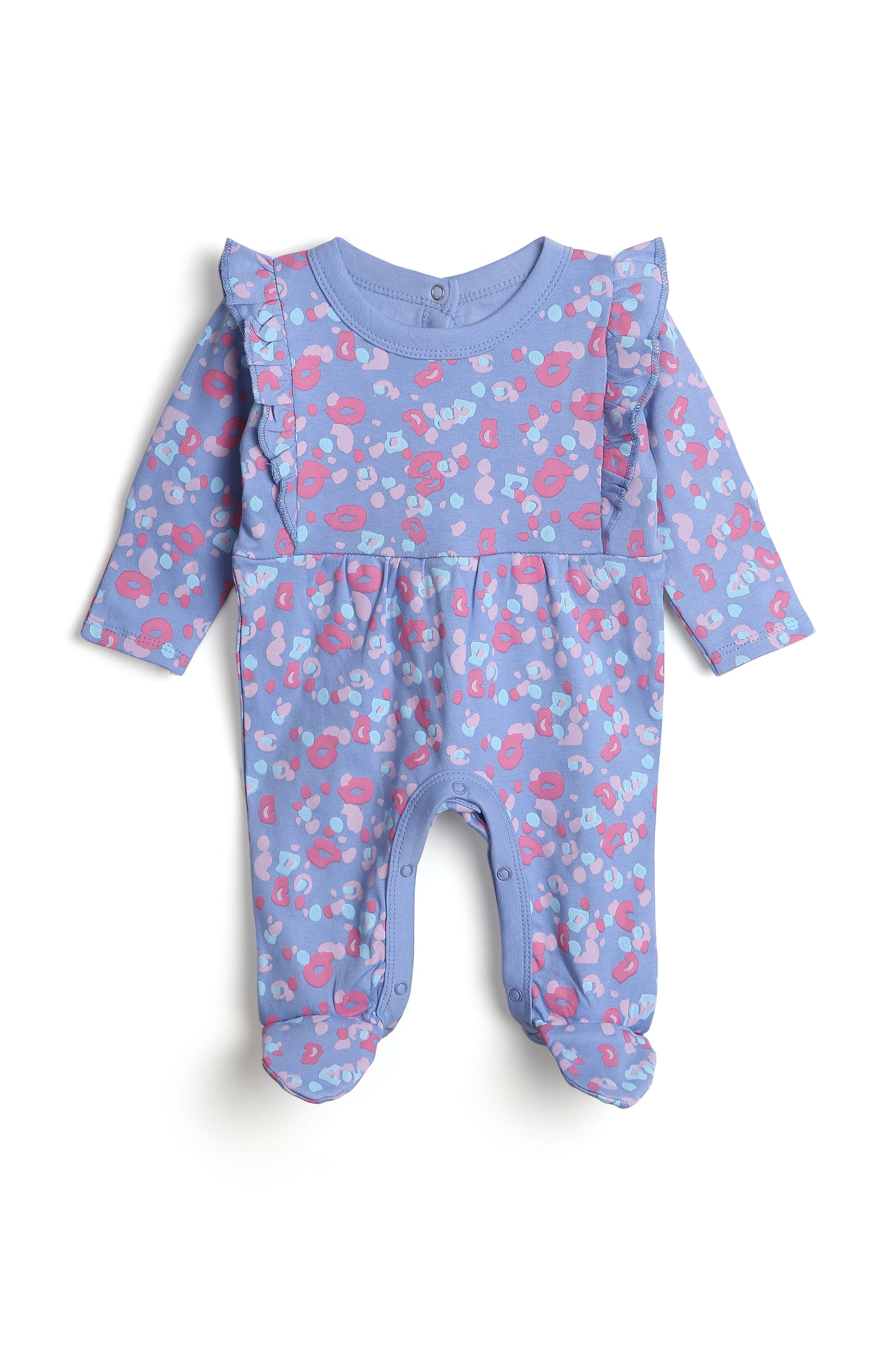 BUBBLE AOP GIRLS SLEEPSUIT