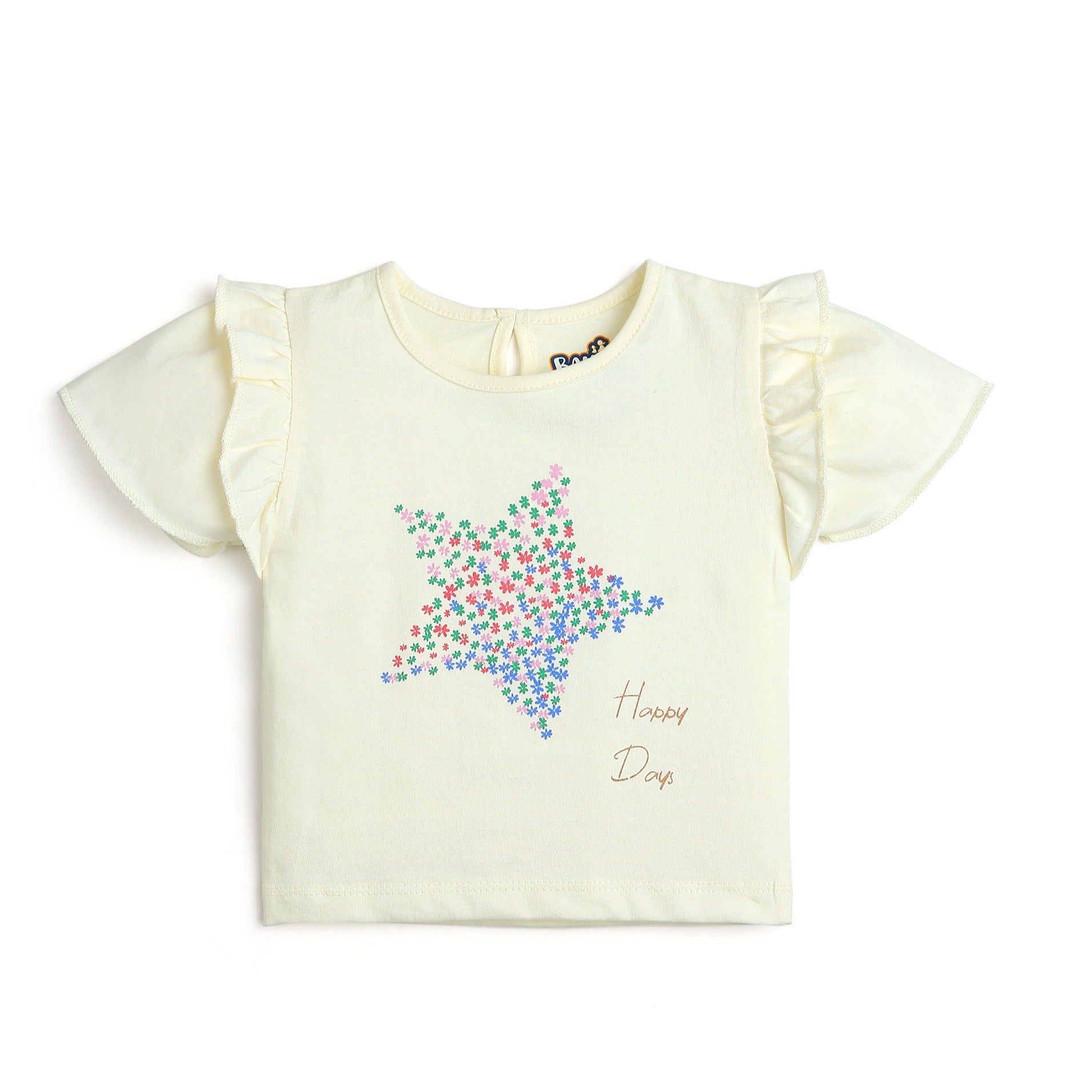 STAR PRINT GIRLS T SHIRT